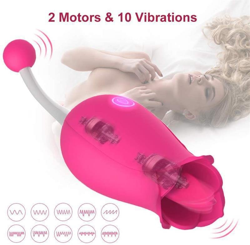 2 in 1 Licking & High-Frequency Clitoral Vibrator