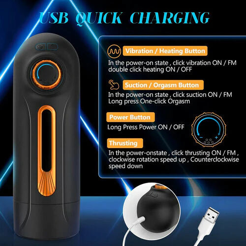 GALE 5 IN 1 AUTOMATIC KNOB ADJUSTING MALE MASTURBATOR