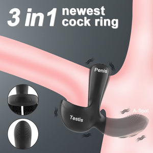 Ultimate Pleasure with our 4-in-1 Vibrating Cock Ring