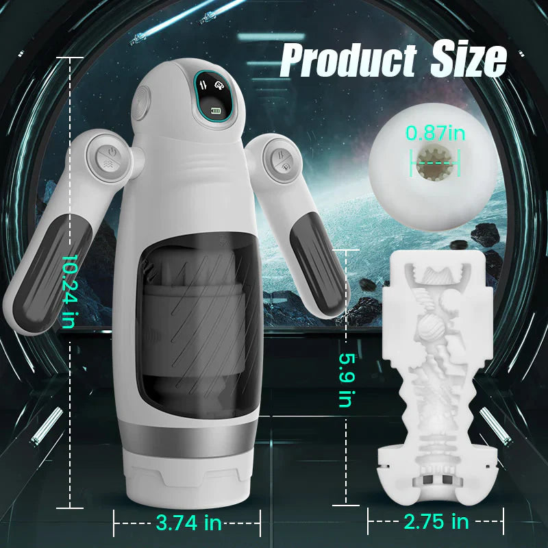 Sims - 7 Telescopic 3D Robot Masturbator Experience Authentic Piston