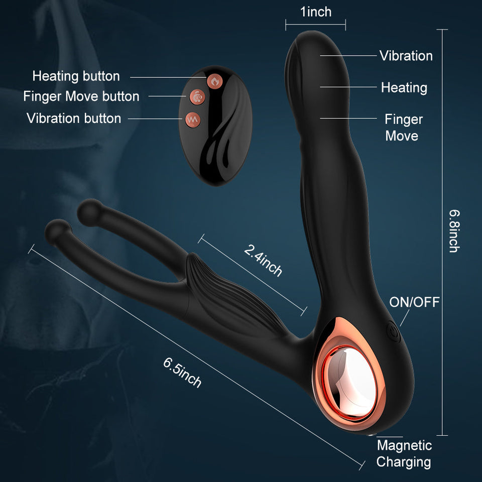 3 IN 1 Wireless Remote Control Male Prostate Massager