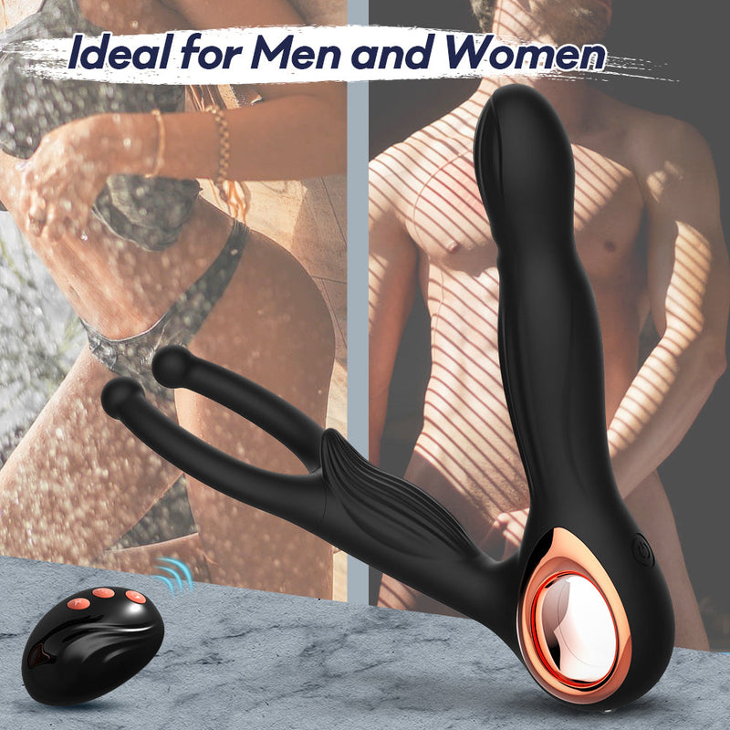 3 IN 1 Wireless Remote Control Male Prostate Massager