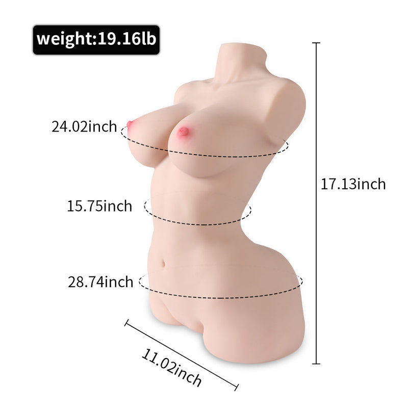 Half Body Torso Sex Doll Likelife Size 19.04lb - Hermosa