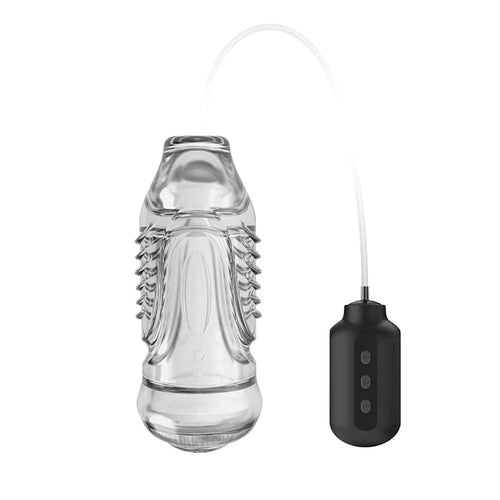 Automatic Suction and Vibrating Elastic Transparent Masturbator