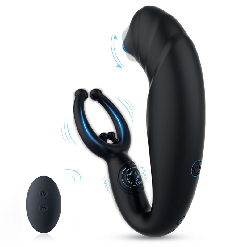 9 Vibration Modes Prostate Massager with Penis Cock Ring - xbelo
