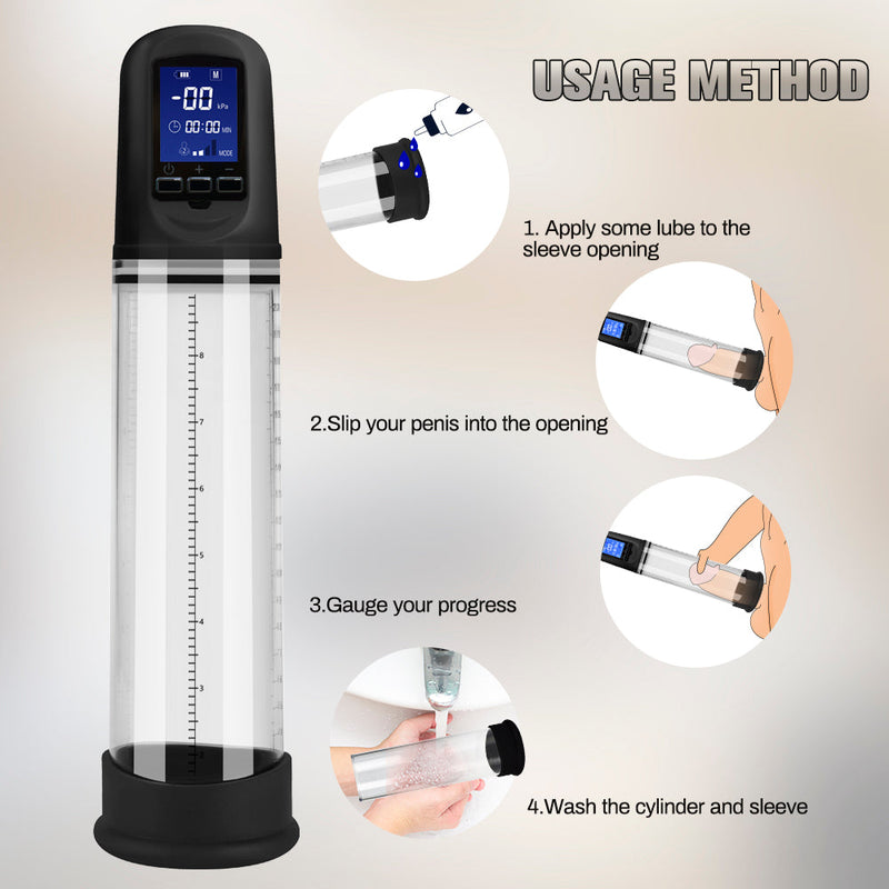 LCD Automatic Vacuum Penis Pump