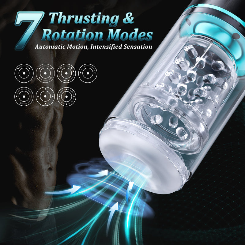 7 Thrusting & Rotating Automatic Male Masturbators Cup