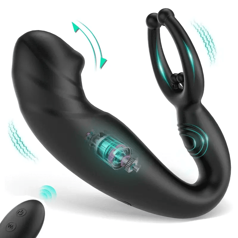 Hurricane No.1 Bead Massage P-spot 9 Vibrating Prostate Massager with Remote Control