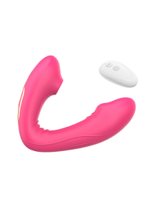 2 IN 1 G-Spot Clitoral Sucking Vibrator Massage