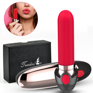 Lipstick Bullet Vibrator For Clit Stimulation With 10 Vibration Modes