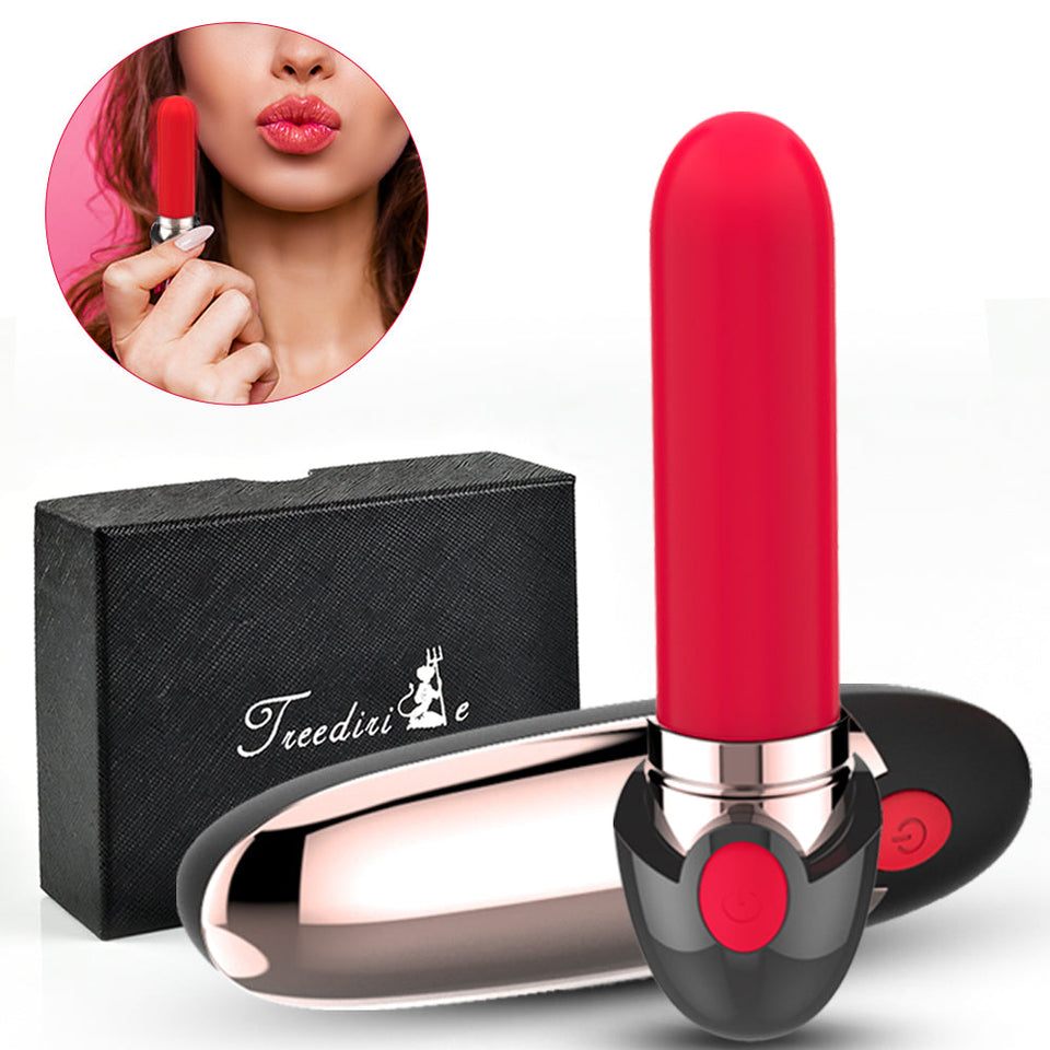 Lipstick Bullet Vibrator For Clit Stimulation With 10 Vibration Modes