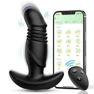 9 Vibration Modes Thrusting Anal Vibrator with Remote Control & APP