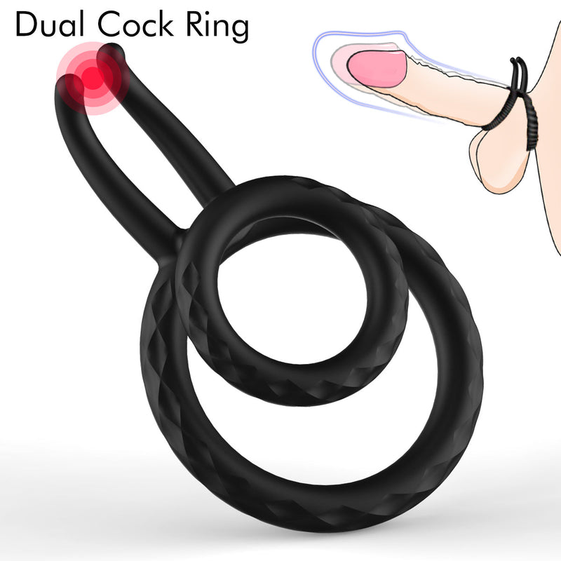Tentacular Tickler Vibrating Dual Cock Ring