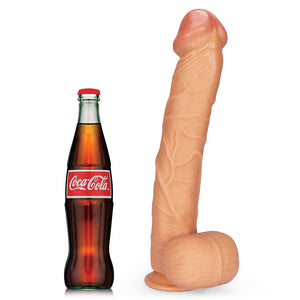 13.3 Inch Subtly Tapered Huge Suction Cup Dildo