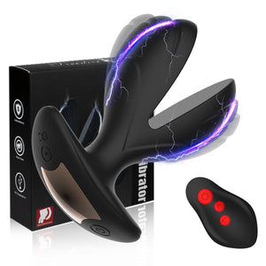 Monster Expansion Anal Plug with Electric Shock Pulse Vibrator