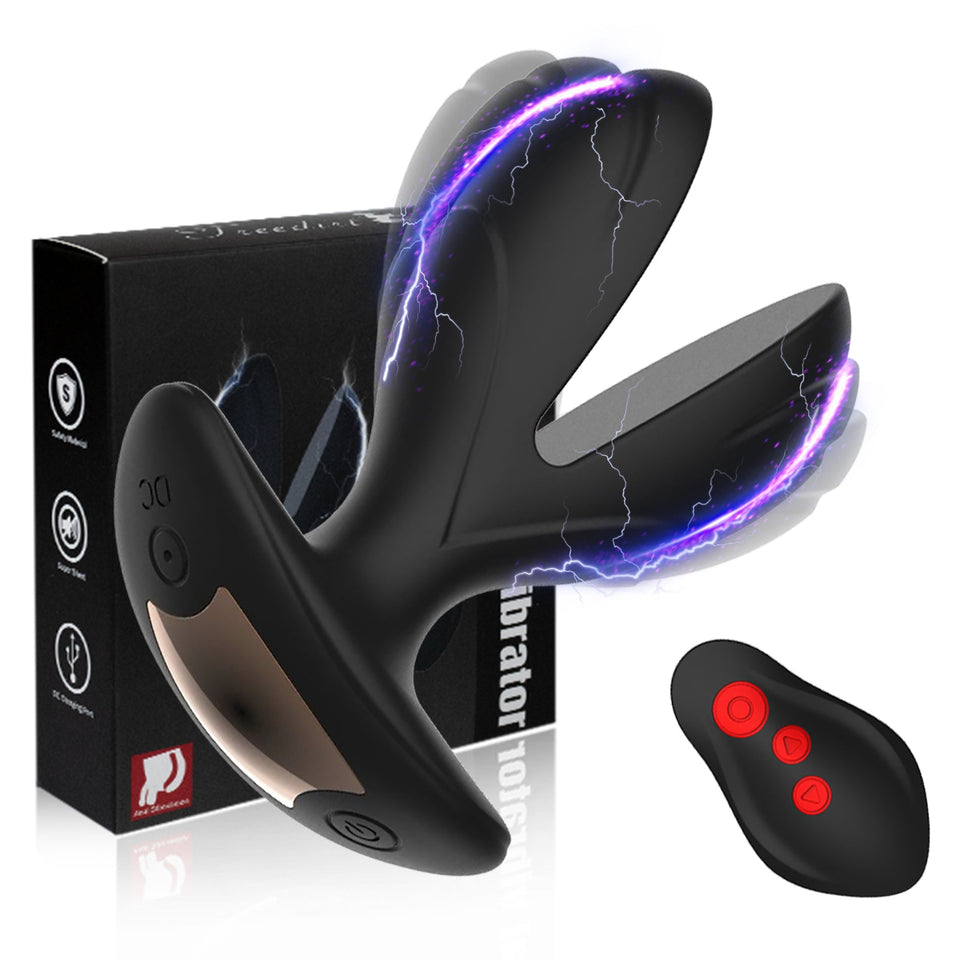 Monster Expansion Anal Plug with Electric Shock Pulse Vibrator
