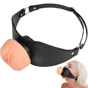 BDSM Face Pocket Pussy Strap-On Set