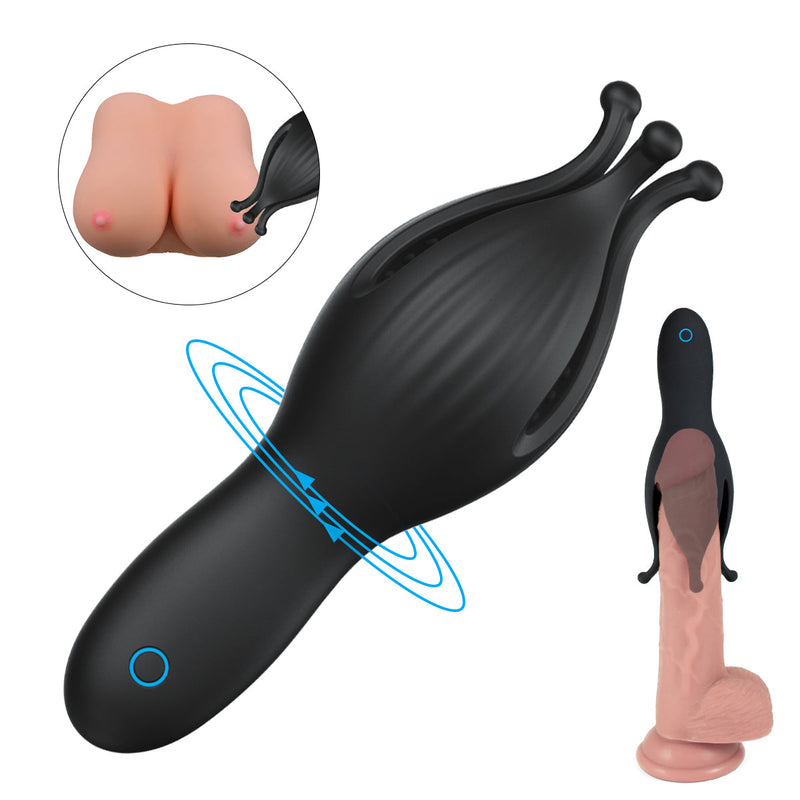 10 Vibrating Wrapped Solo Stroke Penis Head Pleaser