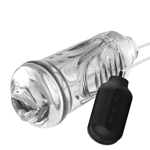 Automatic Suction and Vibrating Elastic Transparent Masturbator