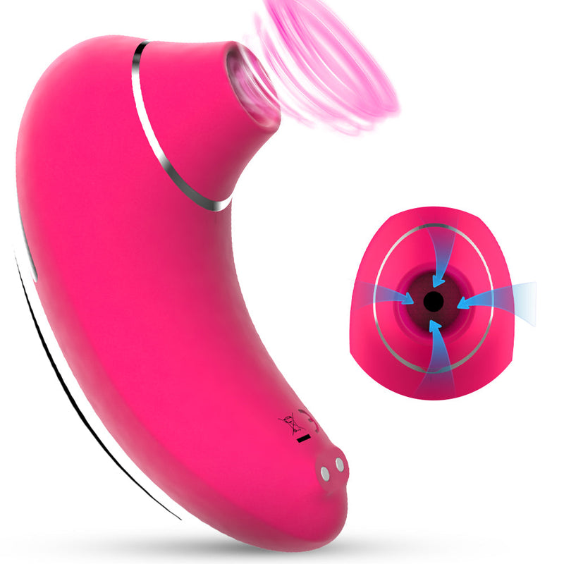 Mini Size Suction Vibrator with 9 Powerful Frequencies In Red