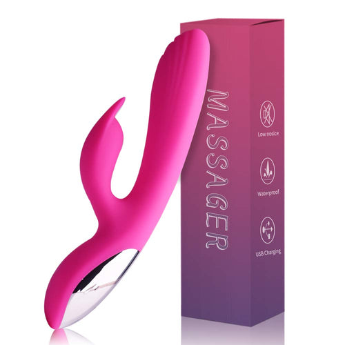 2 In 1 Clitoral Tongue Nipple Licking Sucking Thrusting Machine Vibrator