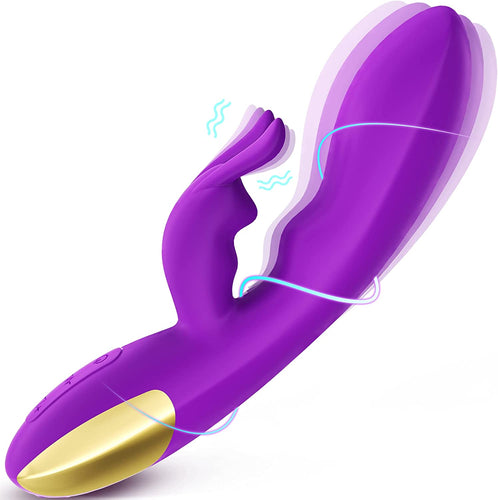 10 Speeds Triple G-spot Rabbit Anal Vibrator