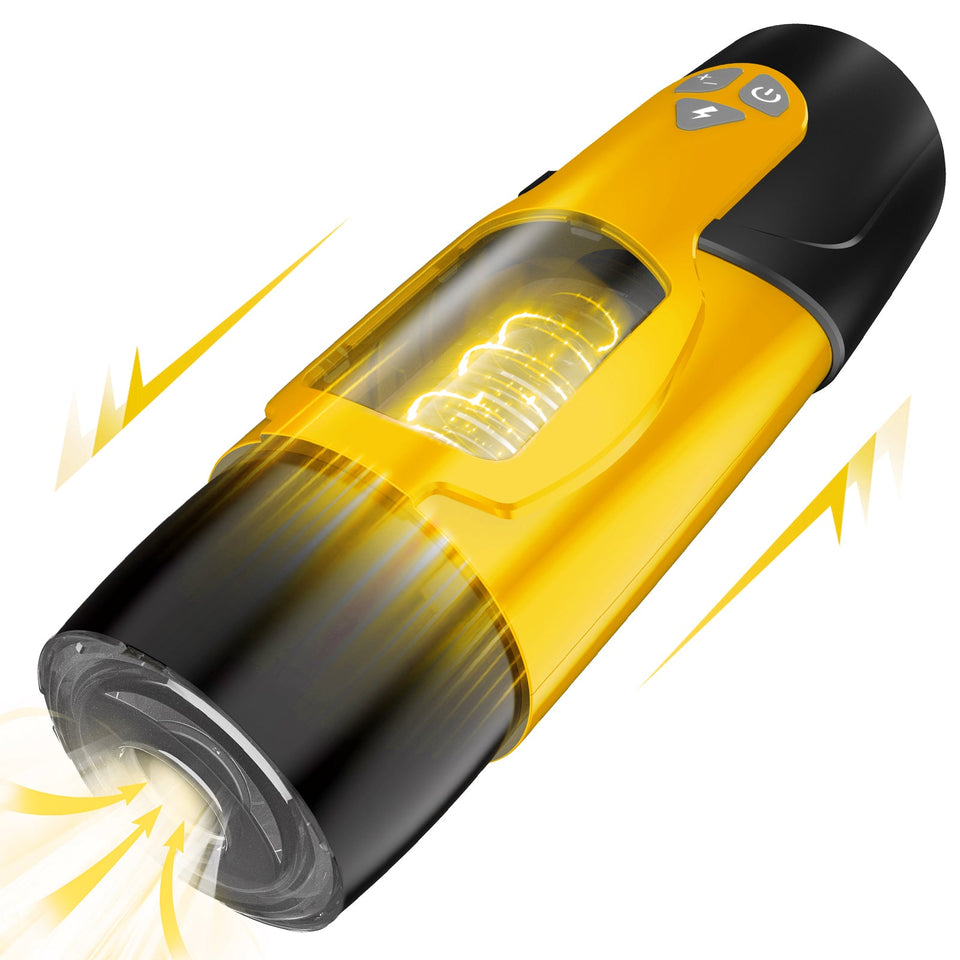 Ultra-realistic Automatic Multifunctional Masturbator - Yellow