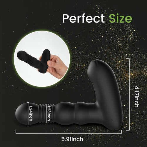 Thrusting Heating Prostate Anal Vibrator 5.9 Inch