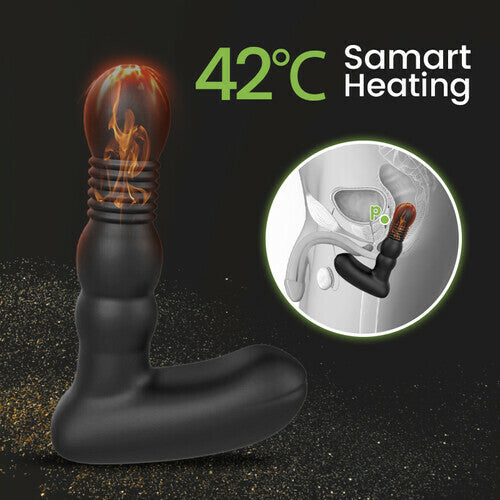Thrusting Heating Prostate Anal Vibrator 5.9 Inch