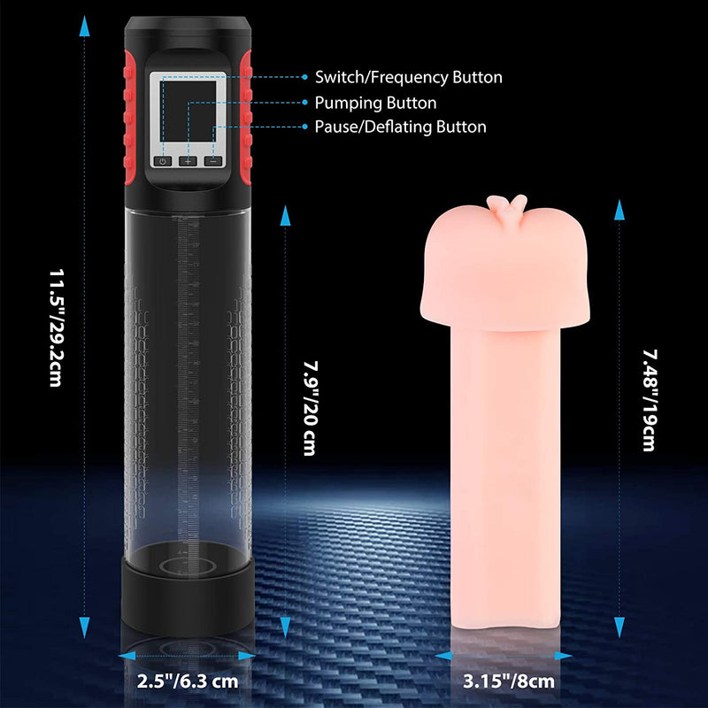 UTIMI Penis Pump Vacuum with 9 Vibration Modes