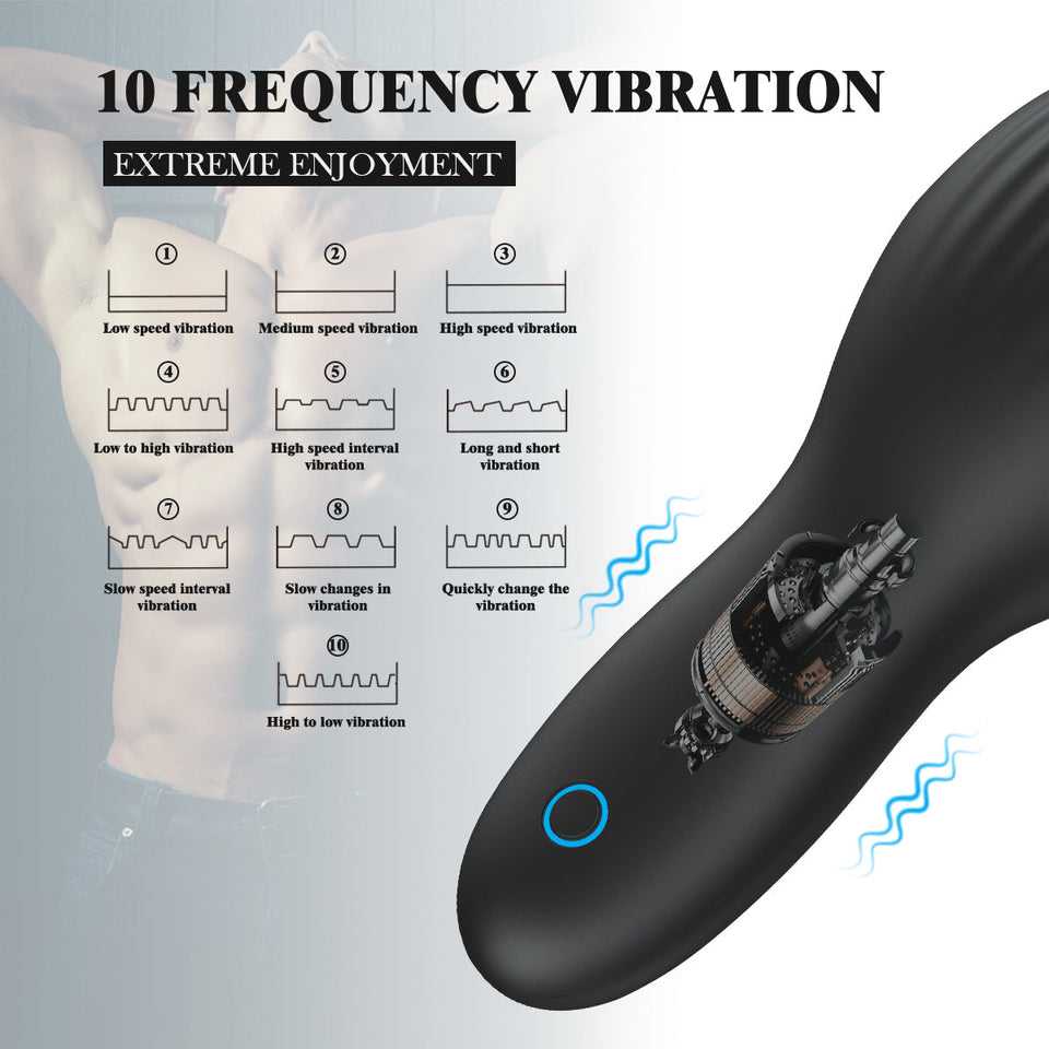 10 Vibrating Wrapped Solo Stroke Penis Head Pleaser