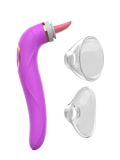 Double Stimulation Clitoral Sucking Tongue Vibrator-Purple