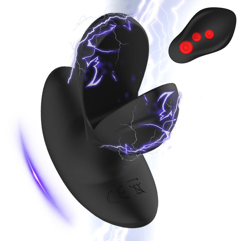 Monster Expansion Anal Plug with Electric Shock Pulse Vibrator