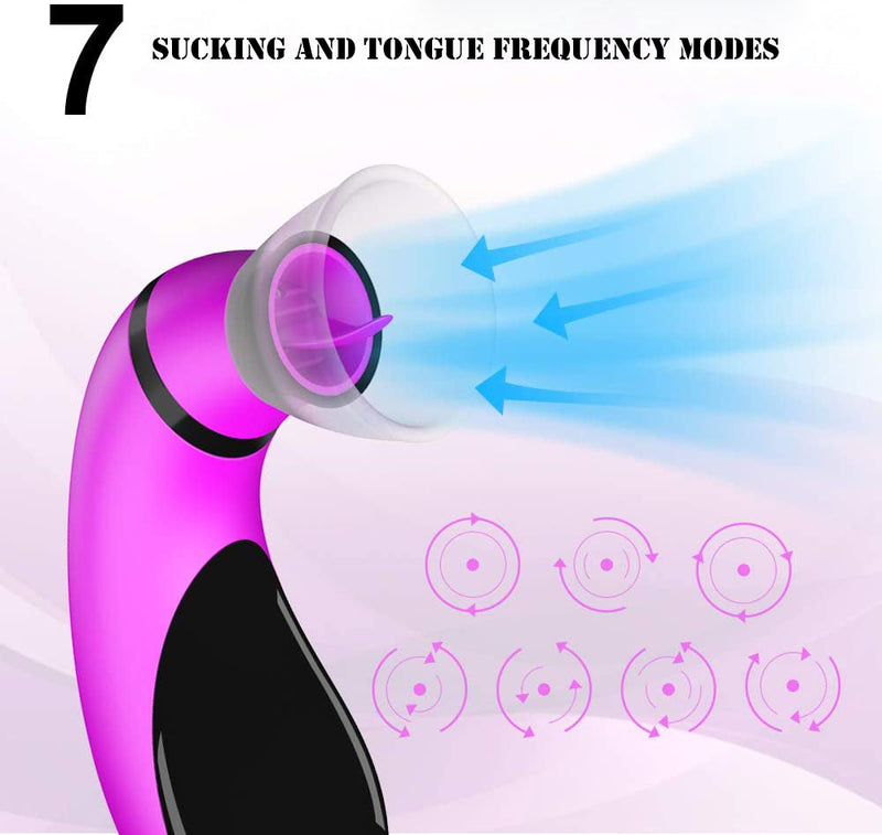 7 Sucking Modes Clitoris Sucker Vibrators Tongue Stimulation
