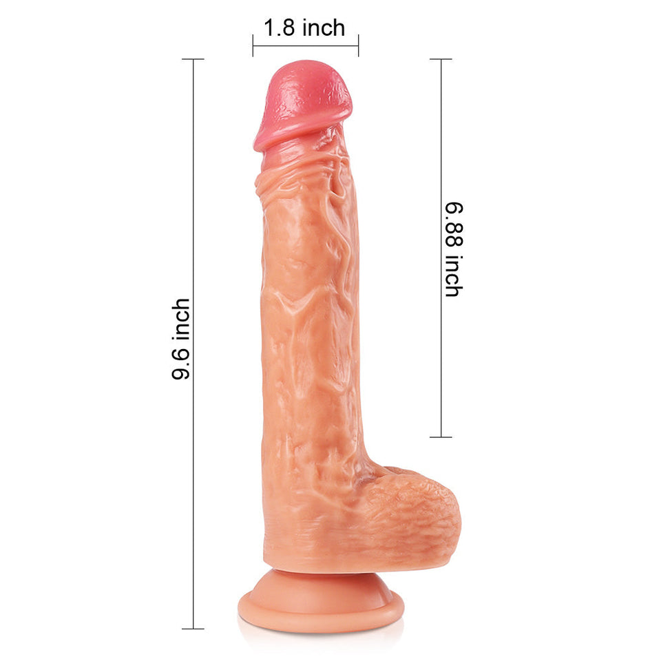 Glorious Heated Thrusting & Rotating Remote Control Dildo