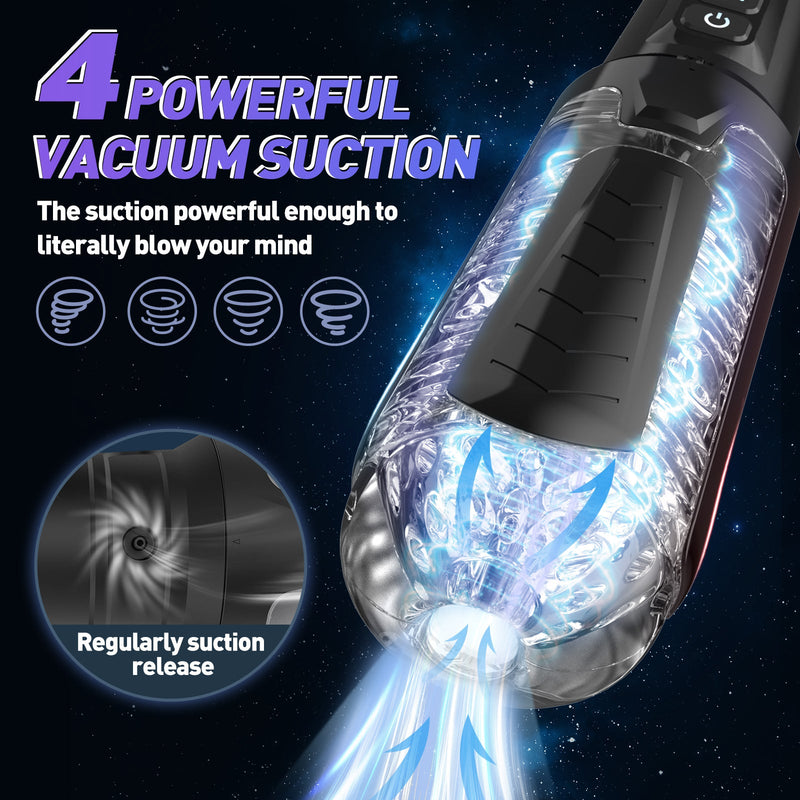 10 Vibration Modes 4 Vacuum Suction Automatic Masturbator