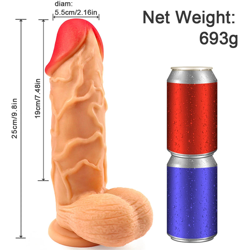 9.8 In Big Realistic Dildo with Strong Cuction Cup