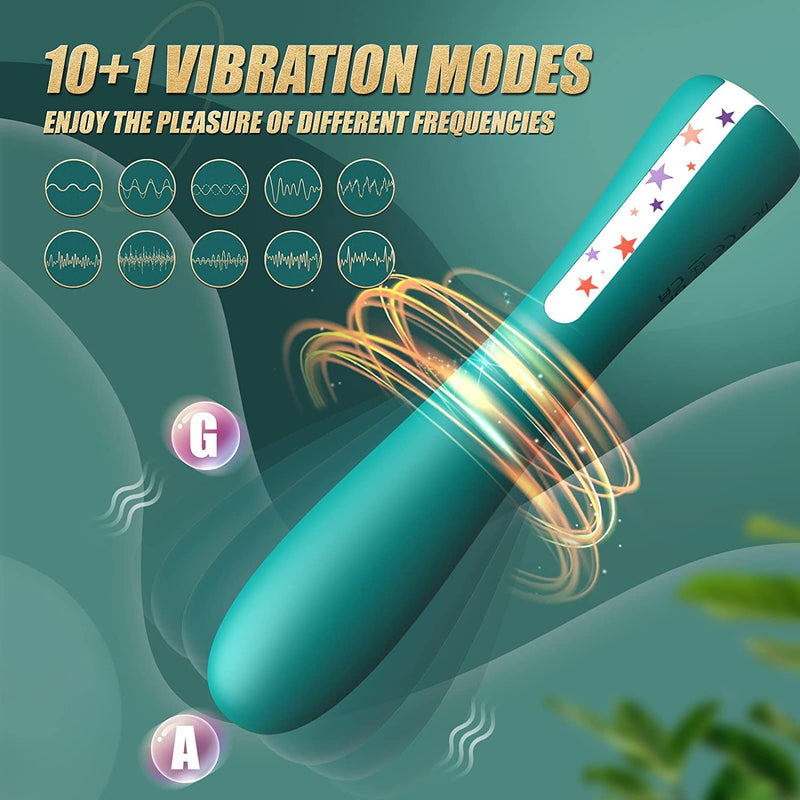 11 Vibration Modes G Spot Clit Stimulator Wand Massager