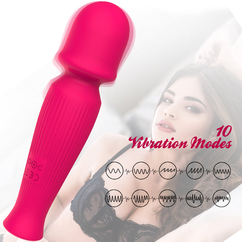 Sex Toys Massager with 10 Powerful Vibration Modes In Red