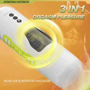 DANIEL - 7 Telescopic & 7 Vibration Automatic Rotation Sucking Male Masturbator Cup