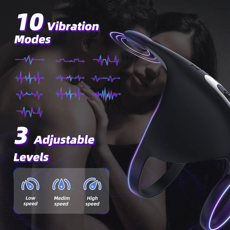 3 IN 1 APP Remote Vibrating Cock Ring