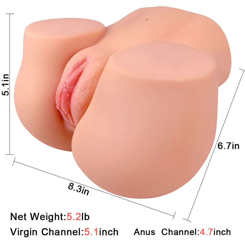 5.2LB 3D Dual-Channel Realistic Bubble Butt Masturbator