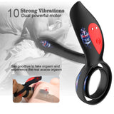 Dual Powerful Motor 10 Modes Dual Penis Ring