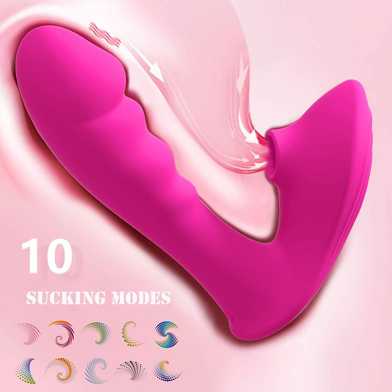 10 Sucking Modes & Vibration Modes G-spot Vibrator