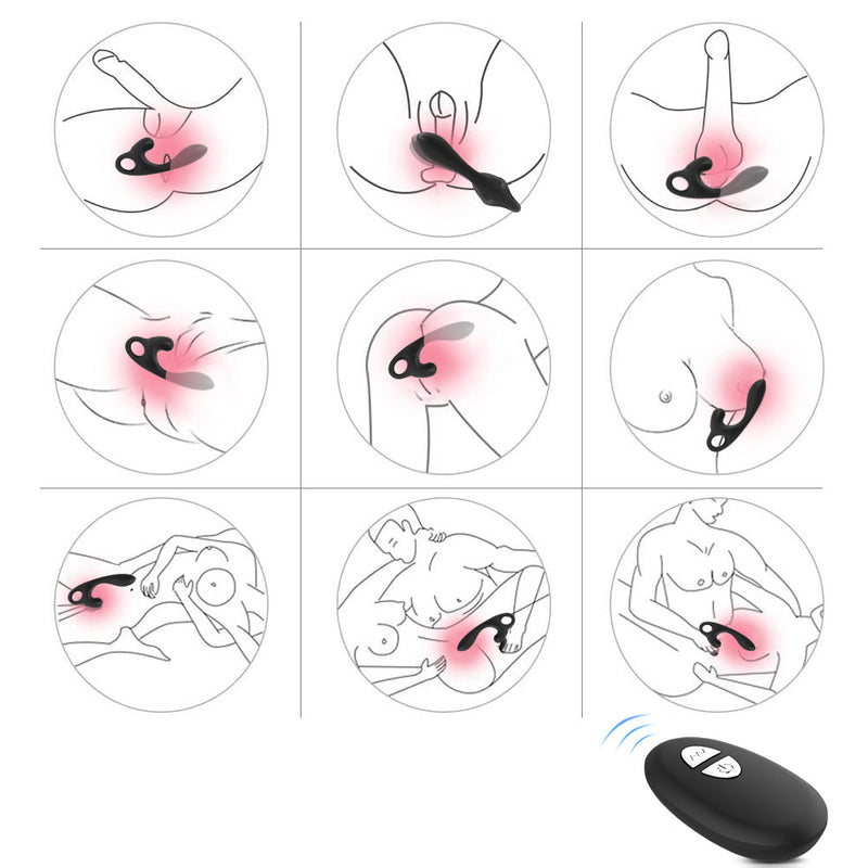 10 Vibrating Modes 360° Rotating Anal Vibrator Prostate Massager