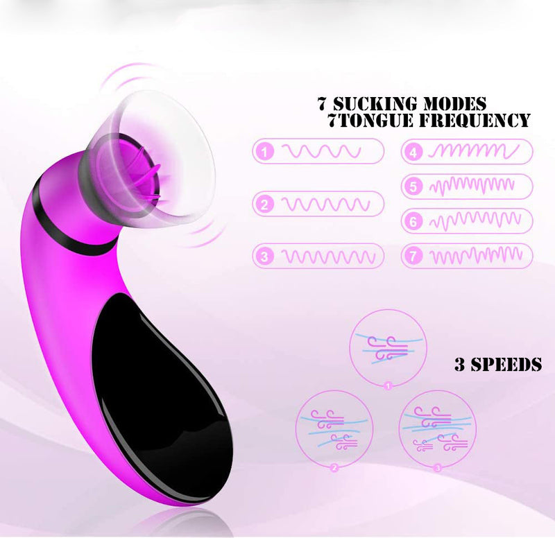 7 Sucking Modes Clitoris Sucker Vibrators Tongue Stimulation