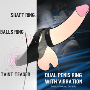 Rocky 10 Vibration Modes Dual Penis Ring