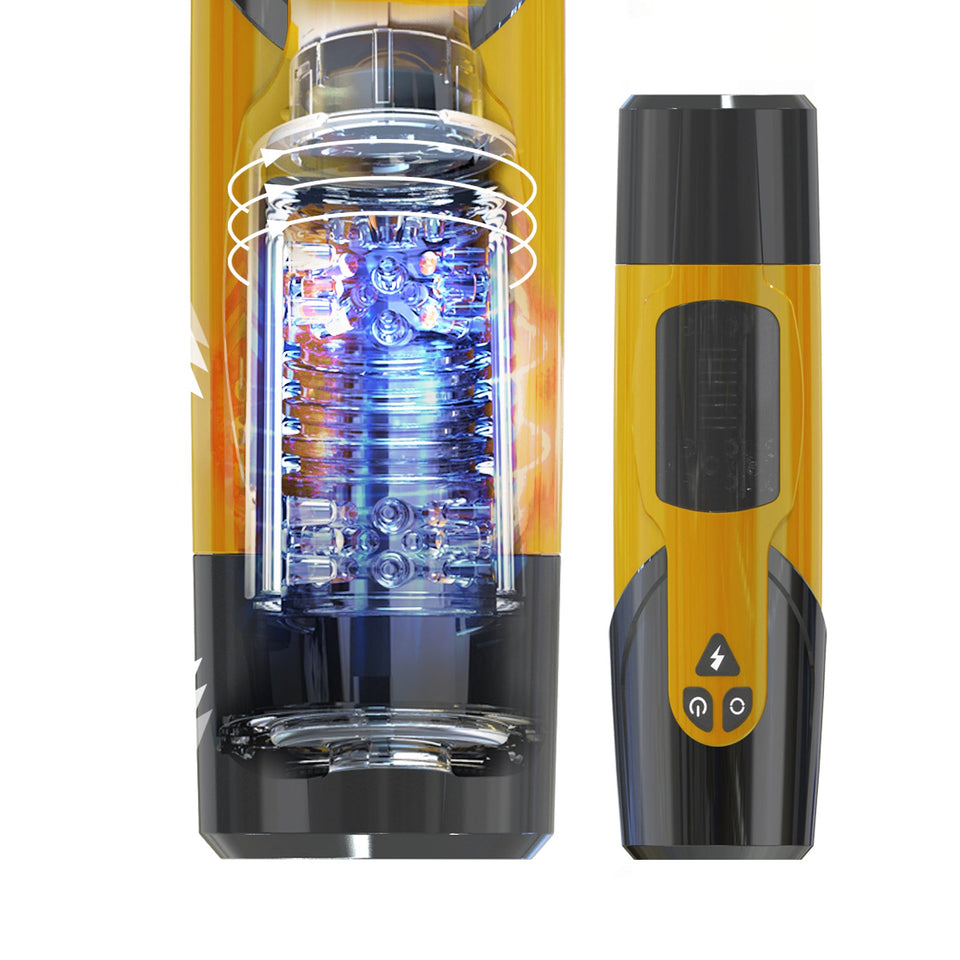 Ultra-realistic Automatic Multifunctional Masturbator - Yellow