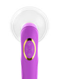 Double Stimulation Clitoral Sucking Tongue Vibrator-Purple