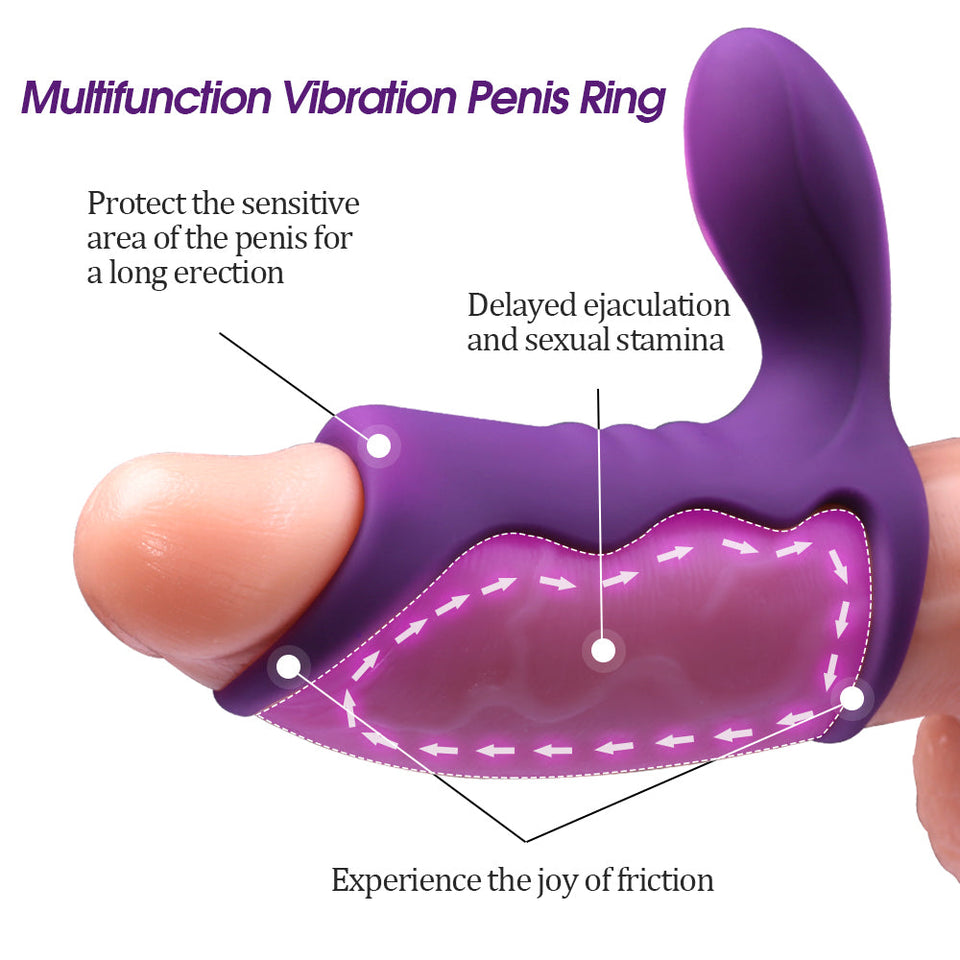10 Frequencies Vibration Penis Ring